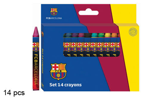 Set 14 ceras de colores FC.Barcelona