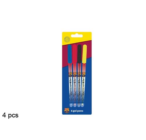 Set 4 bolígrafos de gel FC.Barcelona