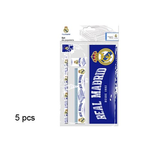 Set papelería 5 piezas Real Madrid