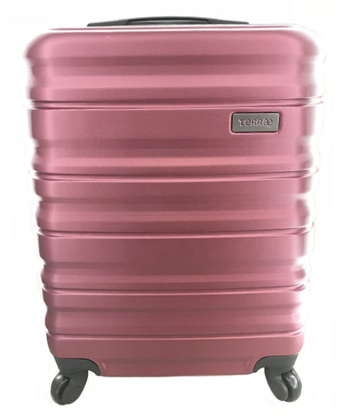 Maleta de cabina Terrae 4 ruedas 55x36x20cm gris ROSA TALLA 1