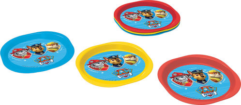 Set 3 platos plástico La Patrulla Canina