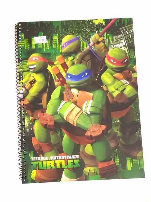 Libreta A4 de Las Tortugas Ninja