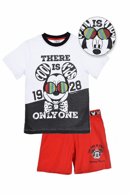 Conjunto de 2 piezas de Mickey Mouse rojo