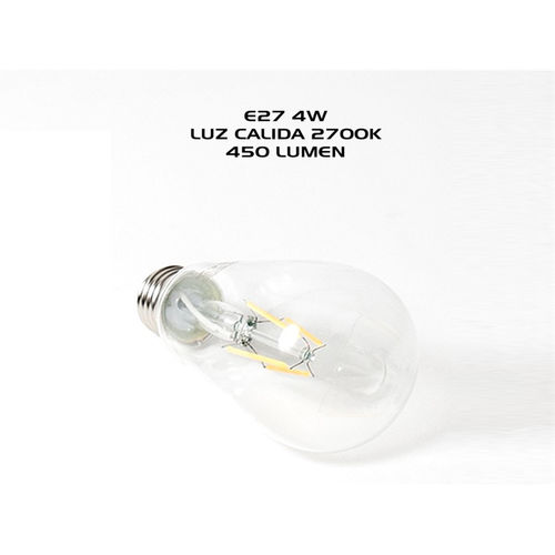 Bombilla Filamento E27 4w 2700k 450lumen Tipo Pezón