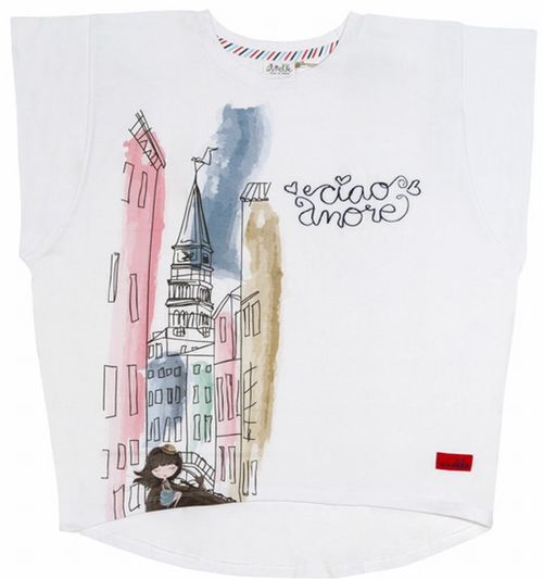 Camiseta manga corta de algodón de Anekke "In the City"