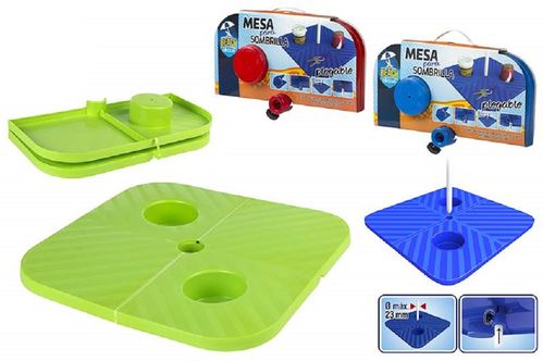 Mesa para sombrilla playa