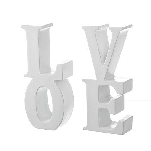 Sujetalibros Letras Love Blanco