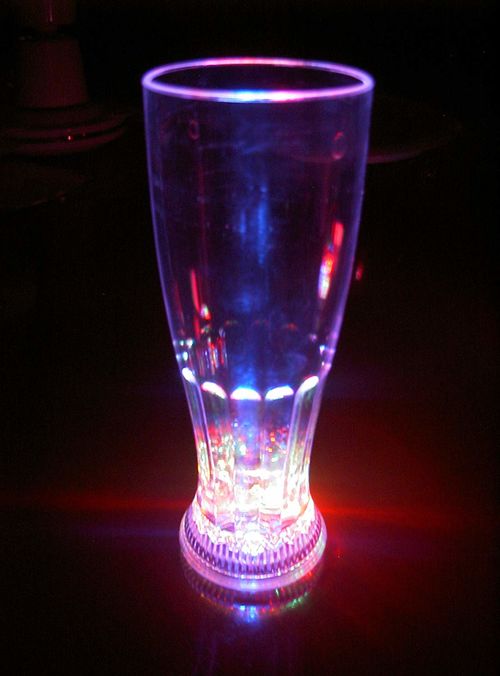 Vaso led plástico Rgb 630 ml