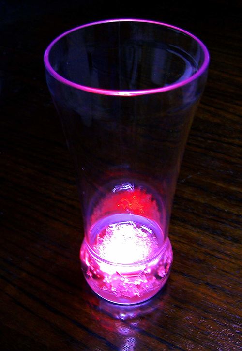 Vaso led plástico Rgb 400 ml