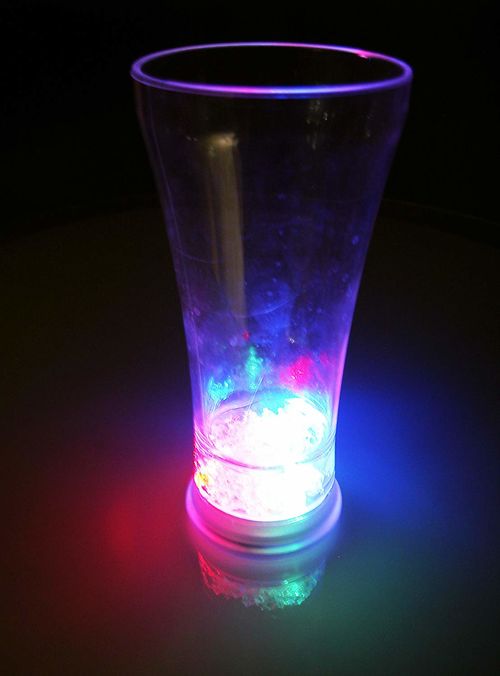 Vaso led plástico Rgb 400 ml