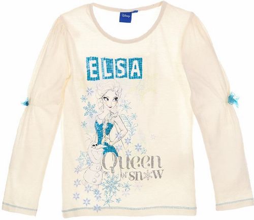 Camiseta manga larga blanca Elsa Frozen