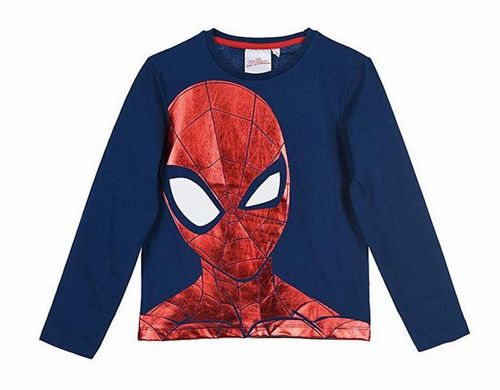 Camiseta manga larga azul de Spiderman