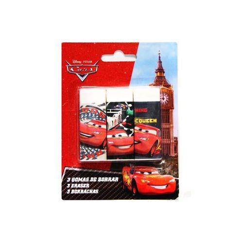 Set 3 gomas Cars Disney