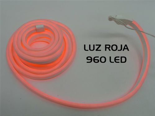 Guirnalda Navidad 960 LED neon rojo exterior 8m