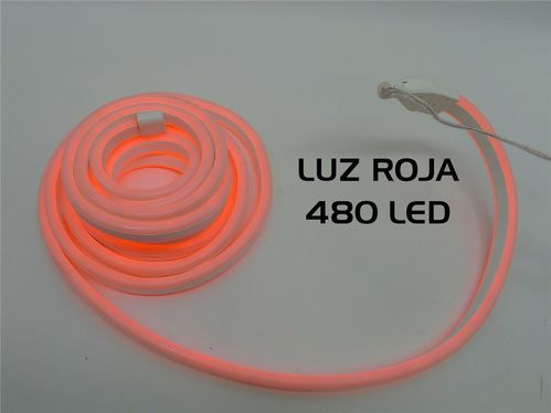 Guirnalda Navidad 480 LED Neon rojo fijo exterior 4m