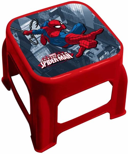 Taburete plástico de Spiderman 24.5 x 24.5 x 20 cm