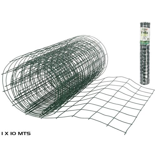 Valla jardín verde de plástico 1x10 metros