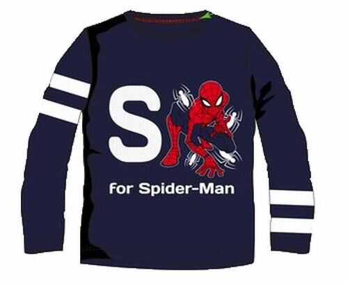 Camiseta manga larga azul Spiderman