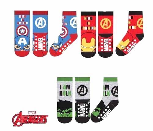 Calcetines antideslizantes de Los Vengadores Avengers Modelo C.América 23/26