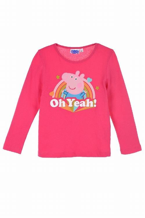 Camiseta manga larga rosa Peppa Pig