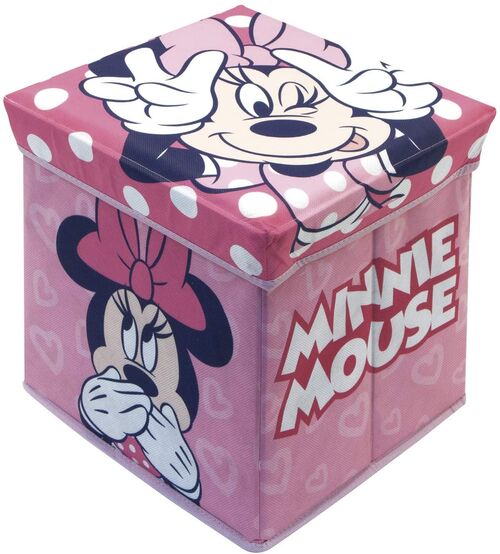 Taburete contenedor de Minnie Mouse Disney 30 x 30 x 30 cm