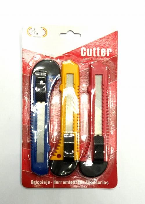 Pack 3 cutter colores