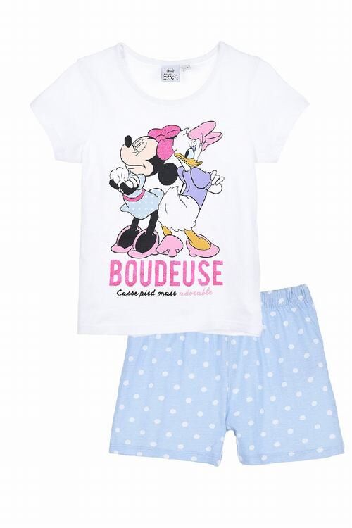 Pijama verano blanco Minnie Mouse Disney "Boudeuse"