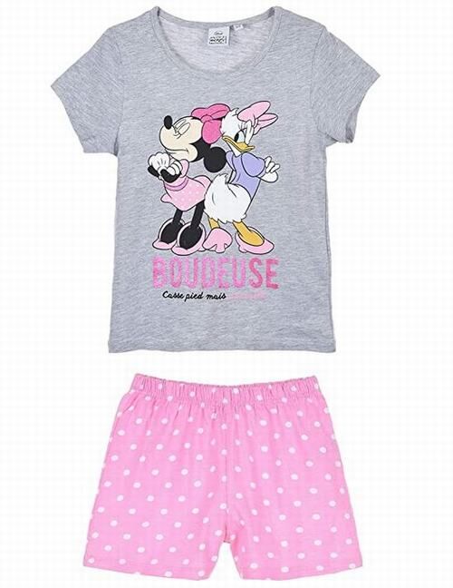 Pijama de verano gris y rosa de Minnie Mouse Disney