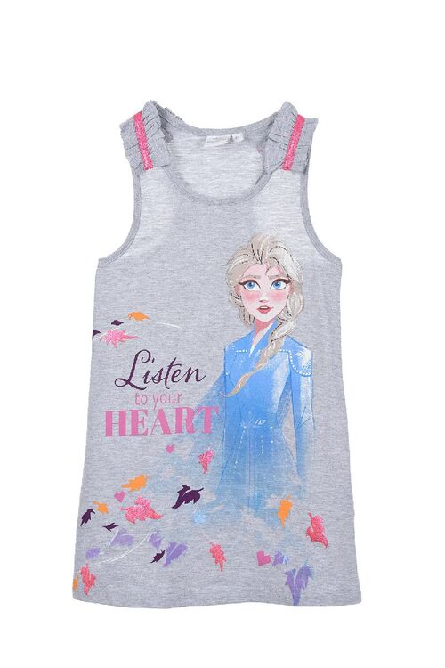 Vestido Gris Frozen II 4 años