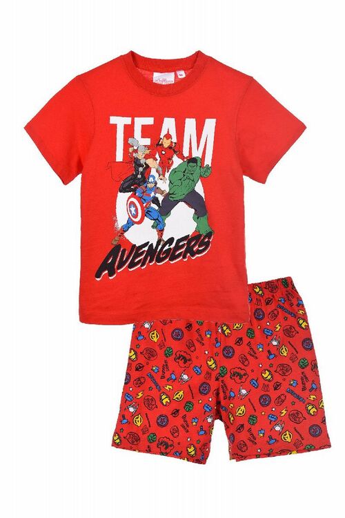 Pijama de verano rojo Los Vengadores Avengers Marvel