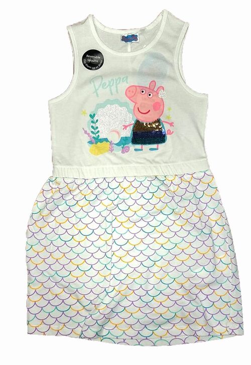 Vestido blanco de Peppa Pig 3 años