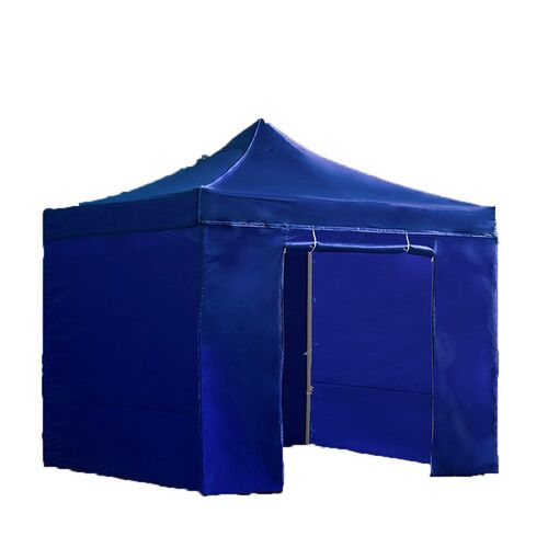 Carpa 3 x 3 metros de hierro con paredes azul