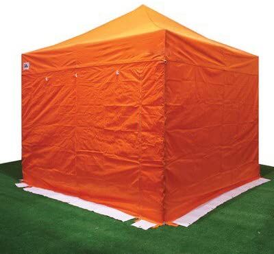 Carpa 3 x 3 plegable con paredes sin puerta naranja