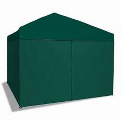 Carpa 3 x 3 plegable con paredes sin puerta verde