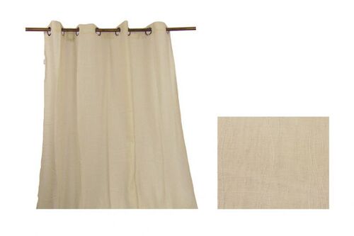 Cortina beige decoración hogar 140 x 260 cm