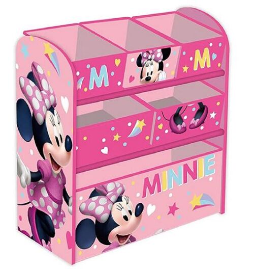 Organizador 6 cubetas Minnie Mouse 62x30x60cm