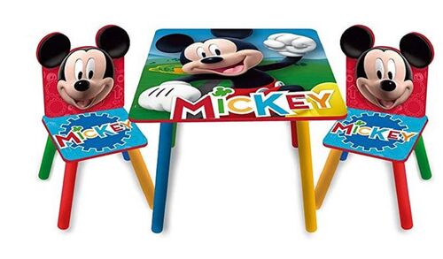 Set mesa y 2 sillas Mickey Mouse Disney