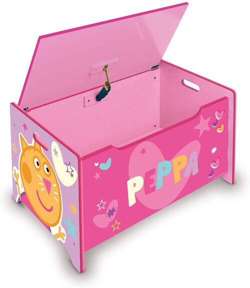 Juguetero madera Peppa Pig 62x40x37cm