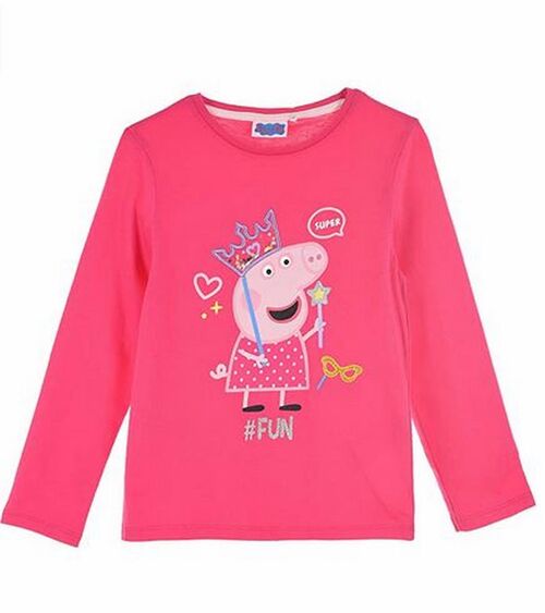 Camiseta manga larga rosa Peppa Pig 6 años