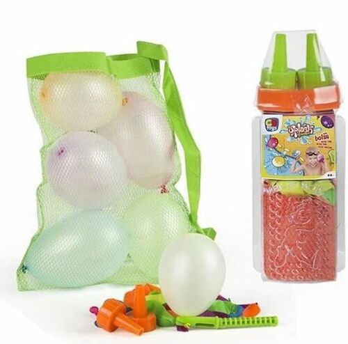 Bolsa 60 globos agua + bolsa red