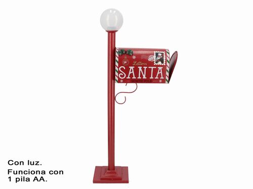 Buzón Americano Led decoración Navidad 113 x 46 x 18.5  cm