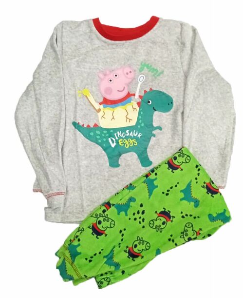 Pijama largo gris Peppa Pig