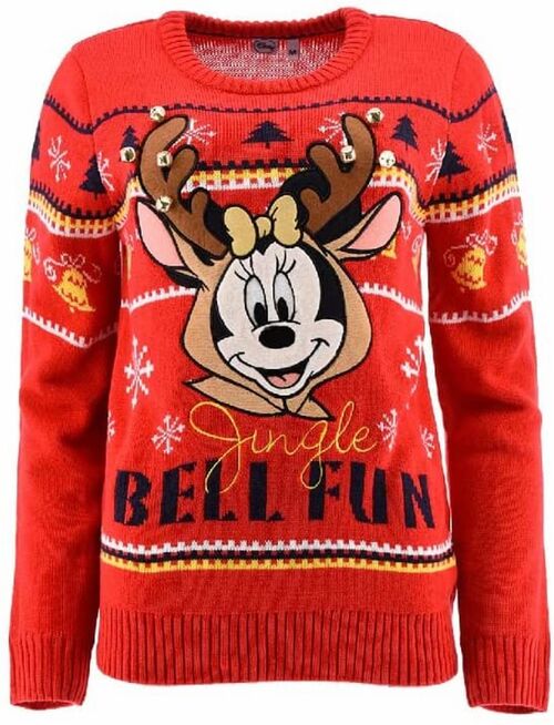 Jersey adulto Navidad rojo Minnie Mouse Disney