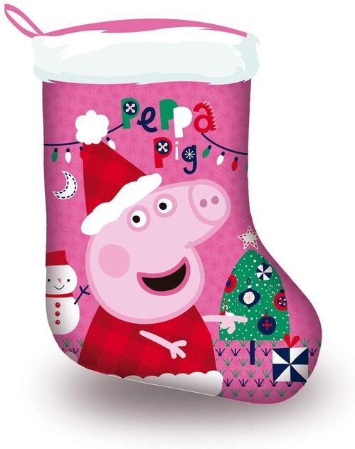 Calcetín Papá Noel Peppa Pig 42x32cm