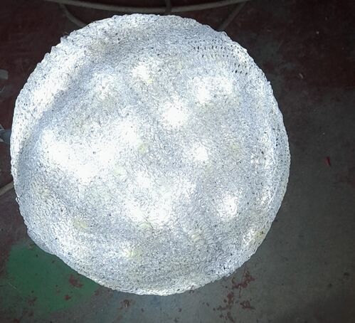 Bola vidrio proyectado 30cm con luz led blanca