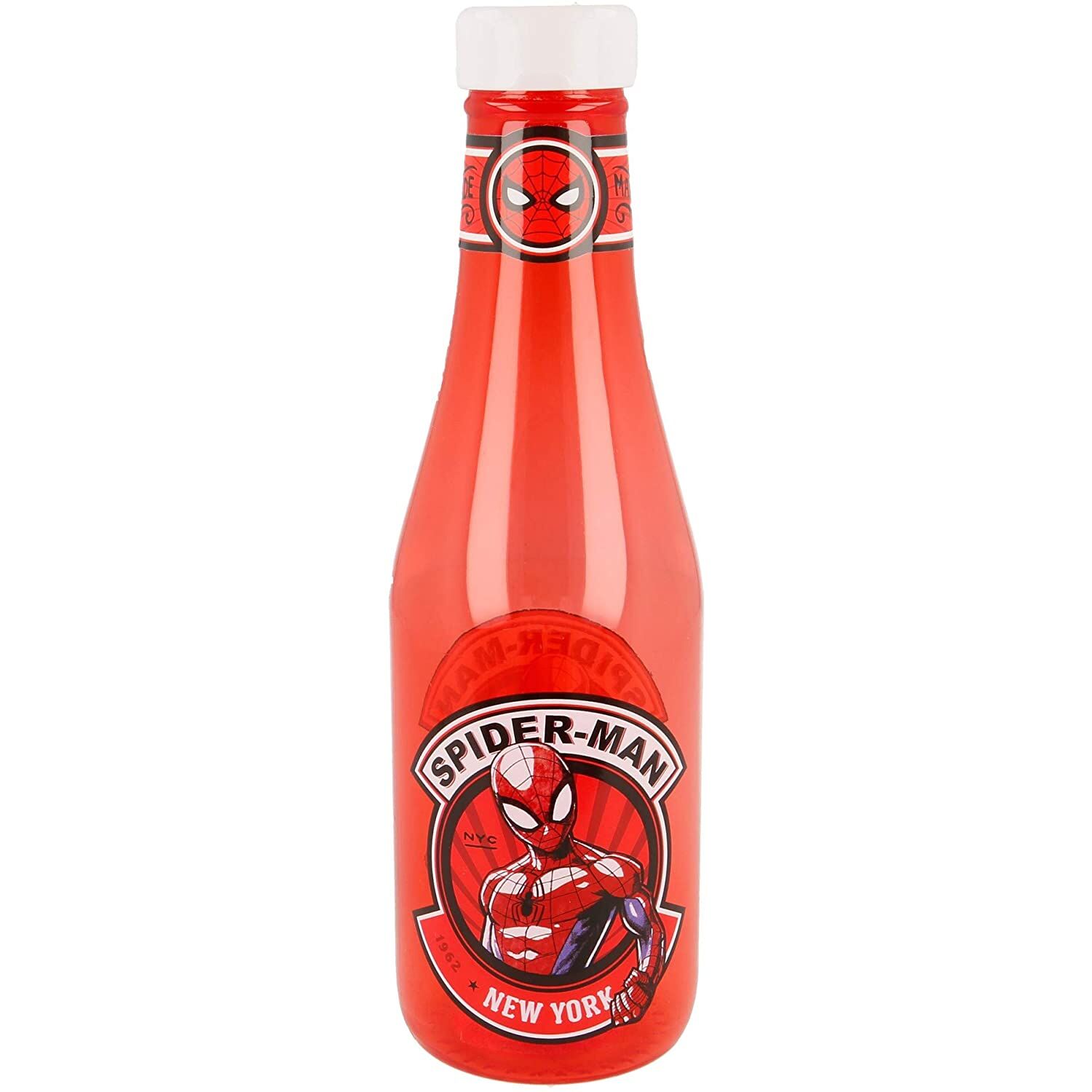 Botella de agua ketchup 360 ml Spiderman Marvel