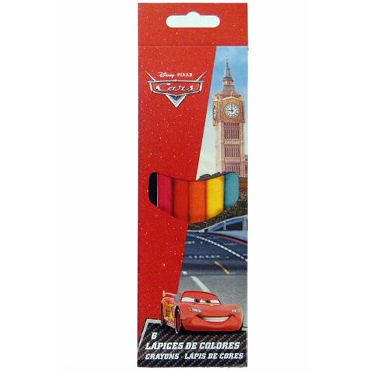 Set 6 lápices colores Cars Disney