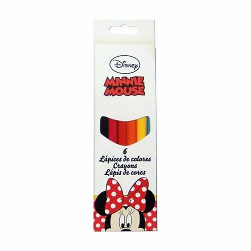 Set 6 Lápices colores Minnie Mouse Disney