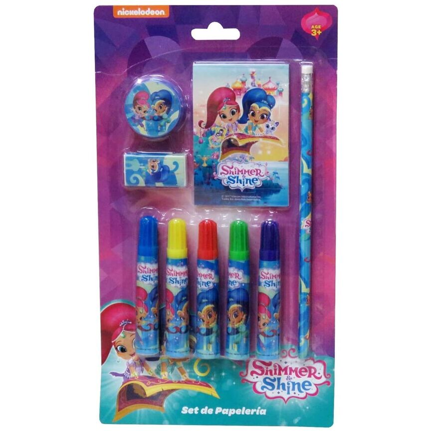 Set papelería 9 piezas Shimmer and Shine