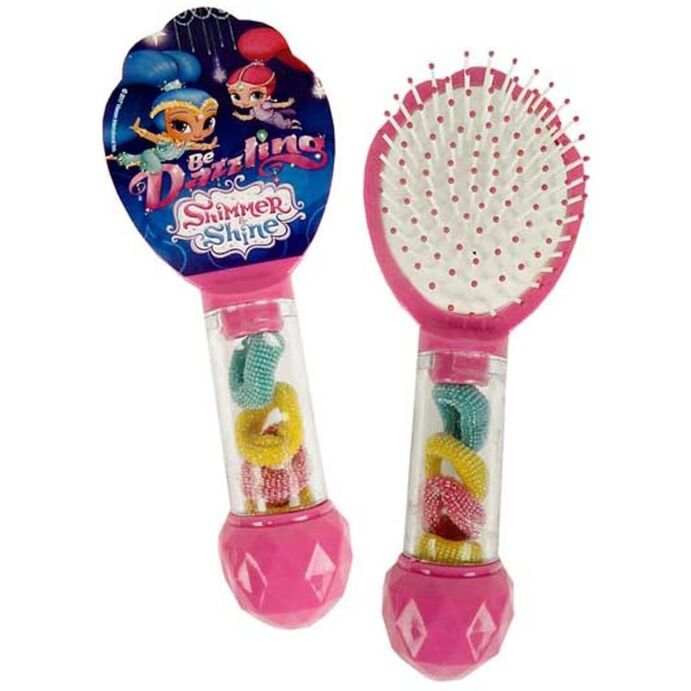 Set cepillo y gomas pelo Shimmer and Shine